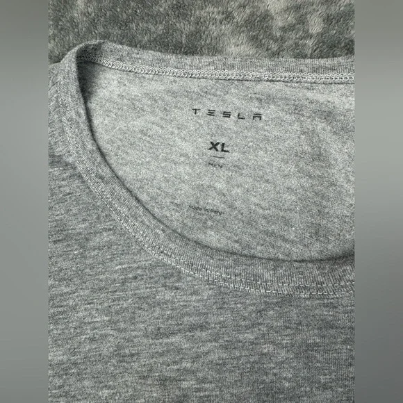 Tesla long sleeve shirt mens grey - Picture 6 of 8